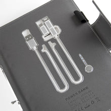 Load image into Gallery viewer, Boeing Heathered Notebook With Built-In Powerbank
