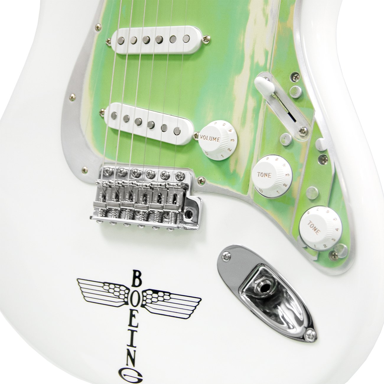 Fender Stratocaster コンポーネント Boeing 747 Fender® Stratocaster® Guitar - Green